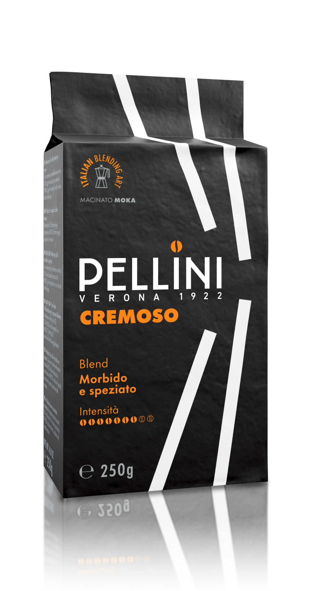 Caffè Pellini miscela Cremoso macinato moka, confezione mattonella